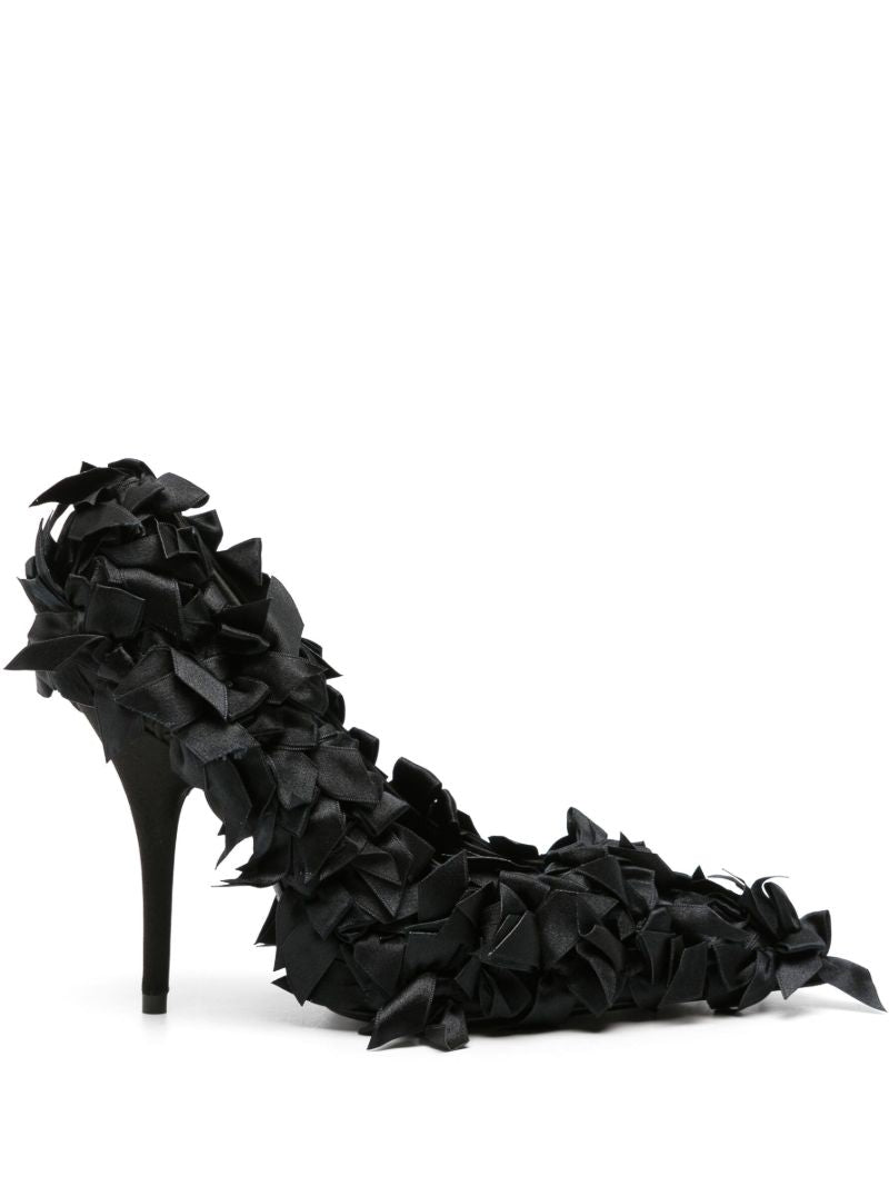 Black Marie-antoinette 110 Bow-embellished Pumps