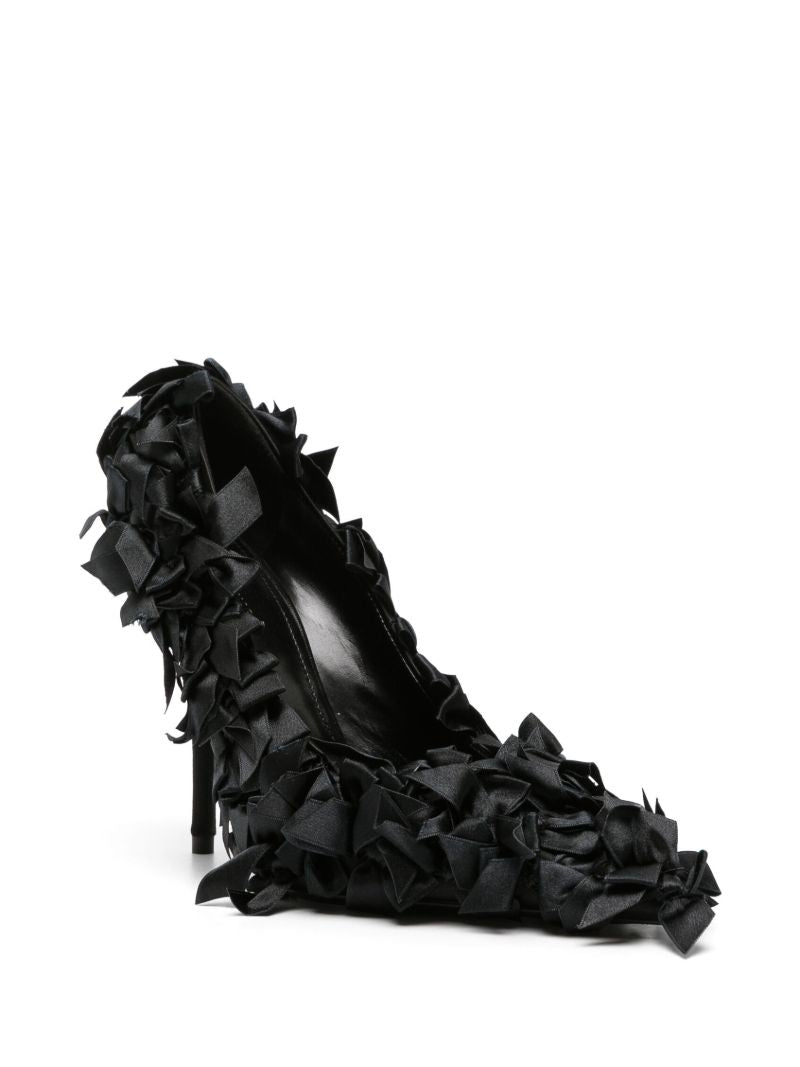 Black Marie-antoinette 110 Bow-embellished Pumps