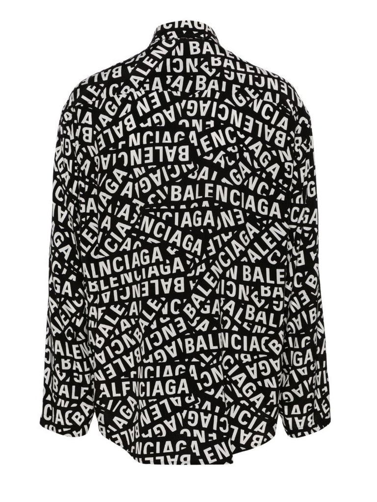 Black Logo Tape Shirt