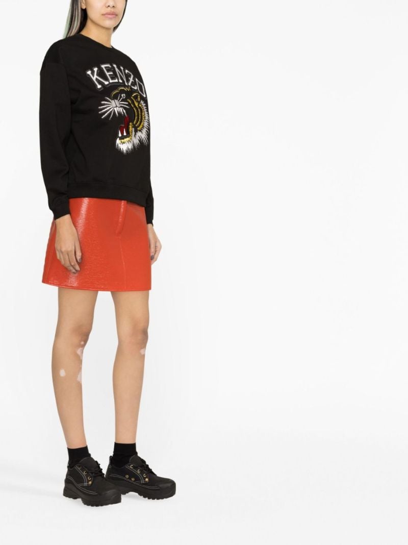 Black Varsity Jungle Cotton Sweatshirt