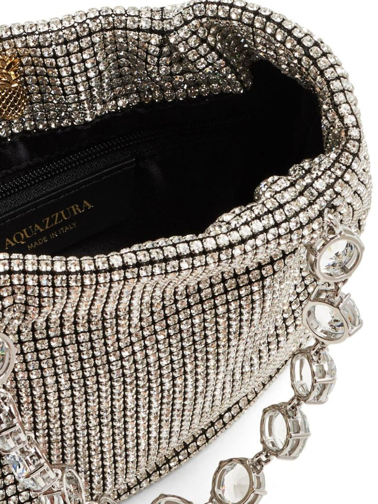 Silver-tone Galactic Small Crystal Tote Bag