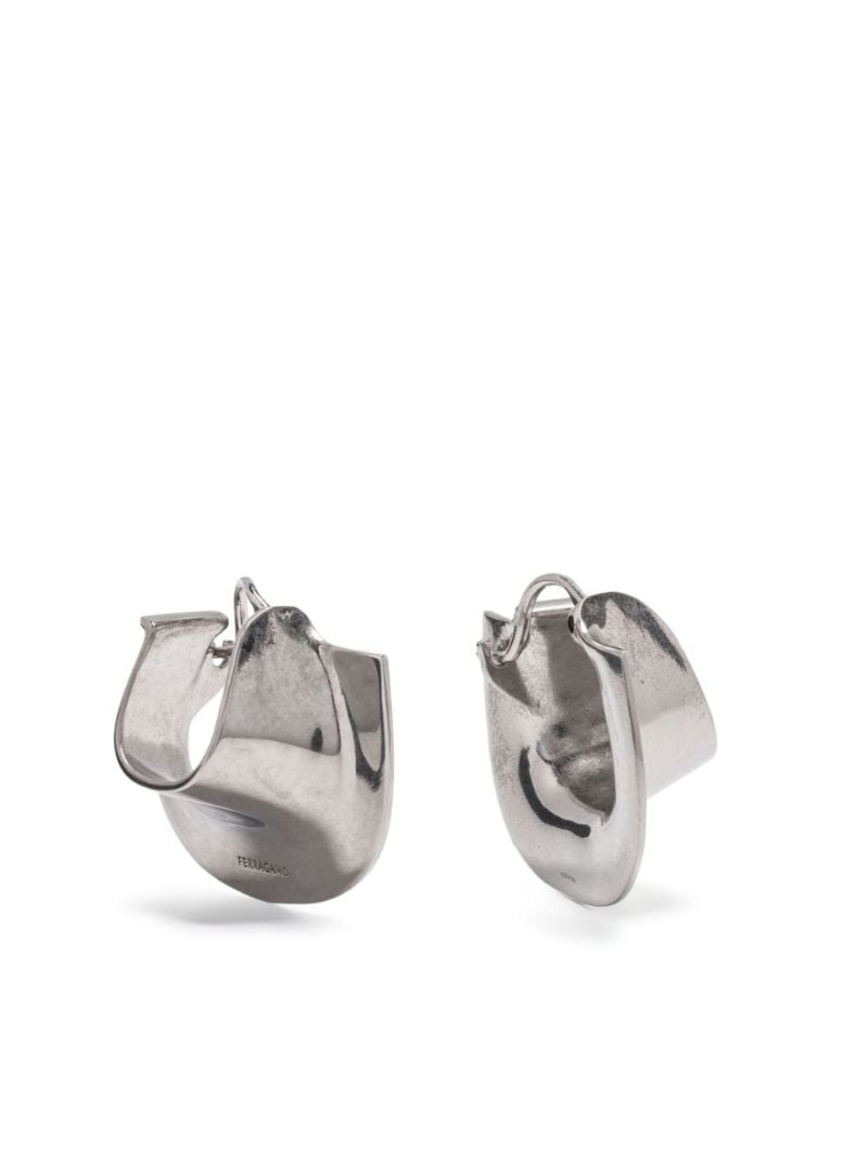 Silver-tone Orecc Hoop Earrings