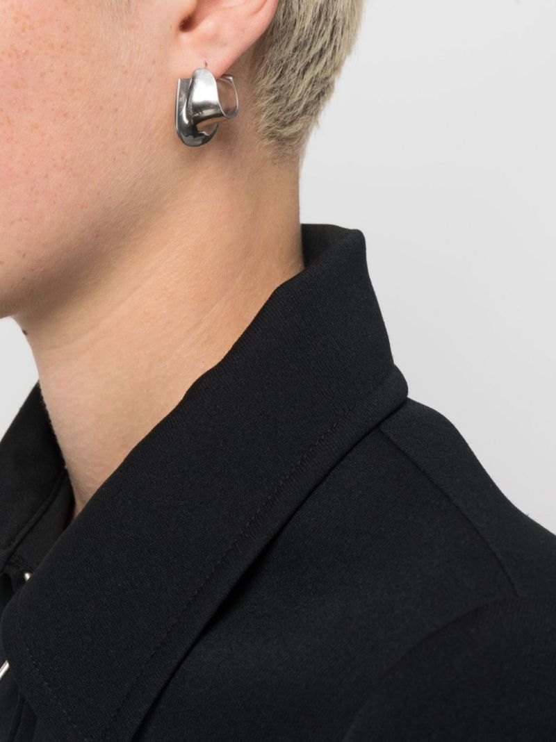 Silver-tone Orecc Hoop Earrings