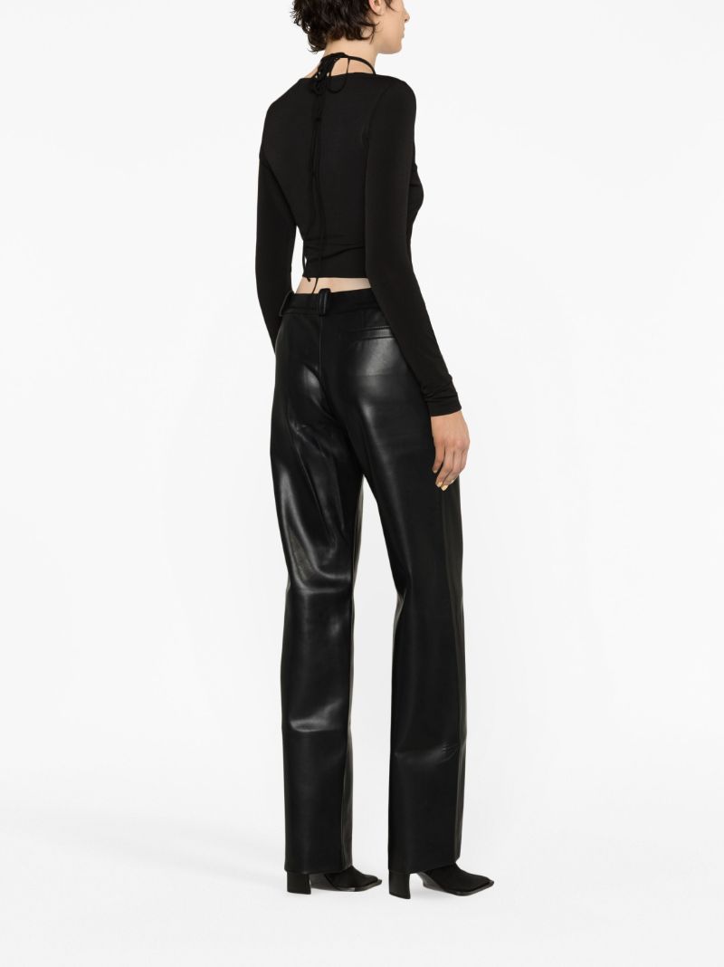 Black Halterneck Crop Top