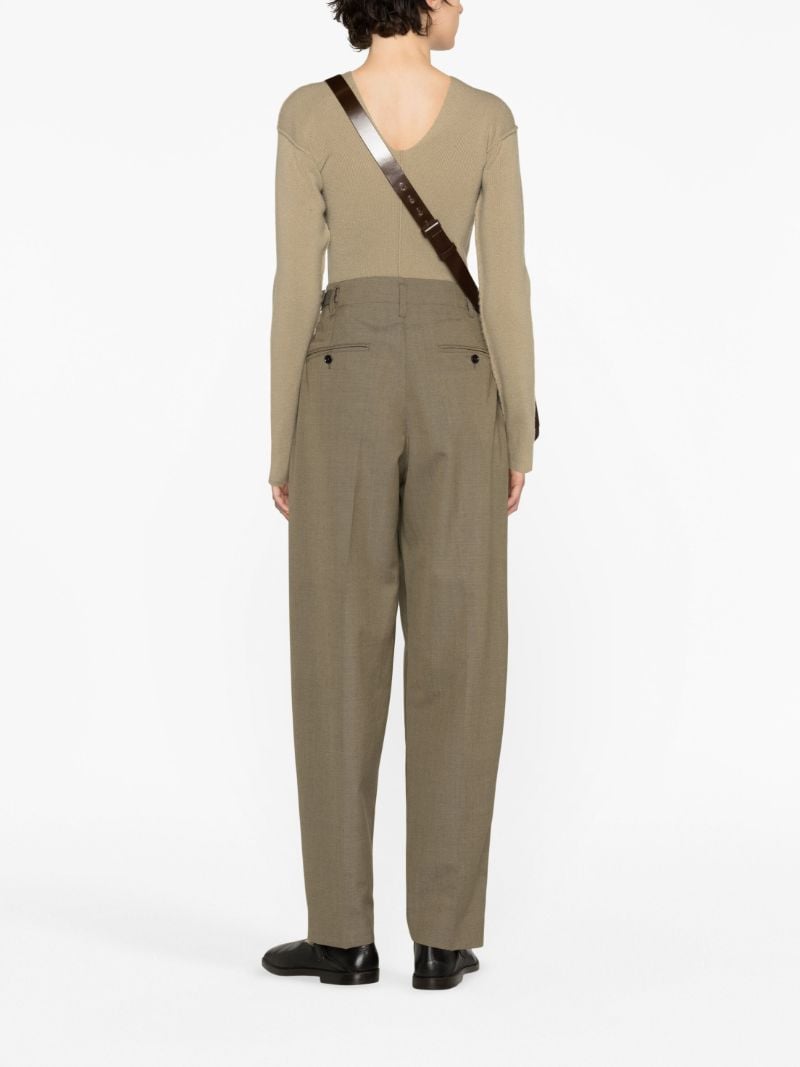 Neutral Tapered Trousers