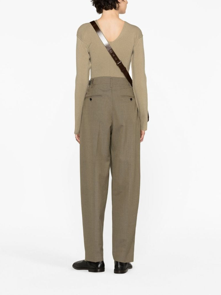 Neutral Tapered Trousers