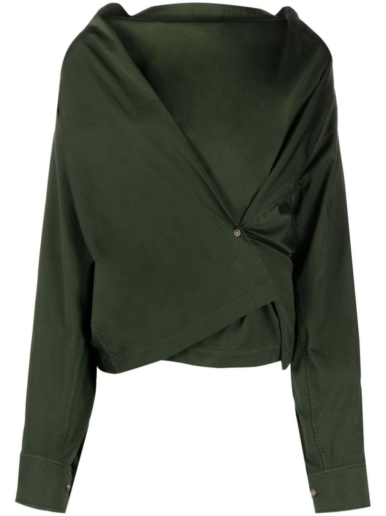 Green Collarless Asymmetric Top