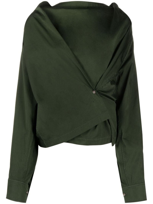 Green Collarless Asymmetric Top
