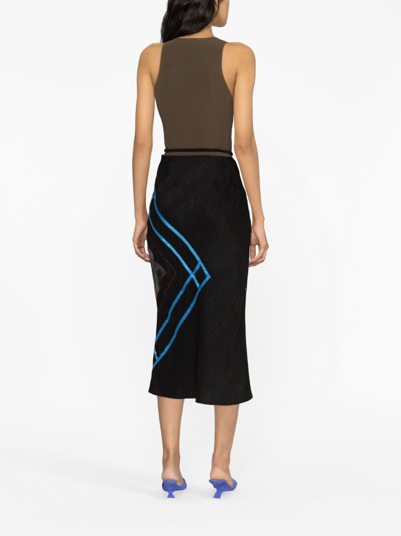 Black Clover Midi Skirt