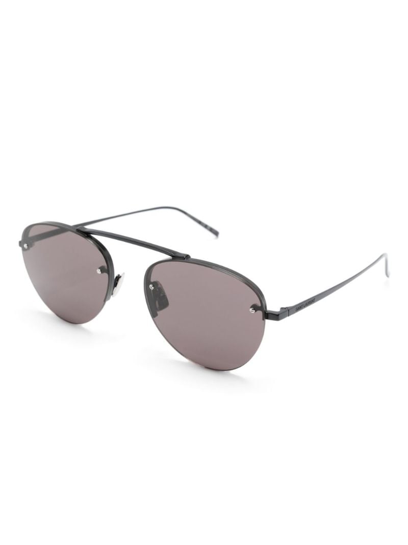 Black Pilot-frame Sunglasses