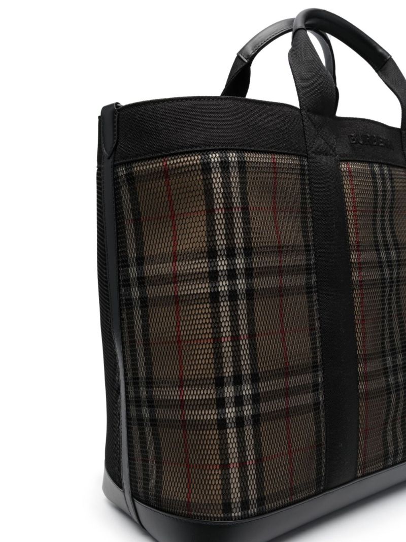 Black Ormond Mesh Tote Bag