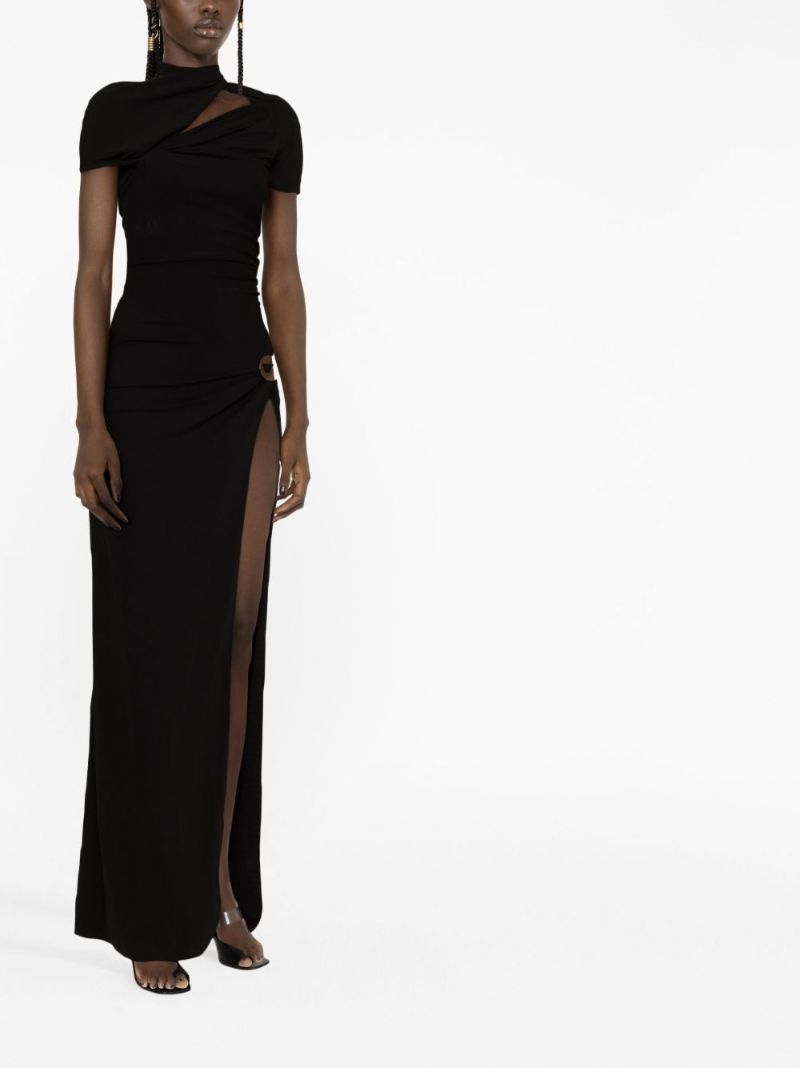 Black Cut-out Maxi Dress