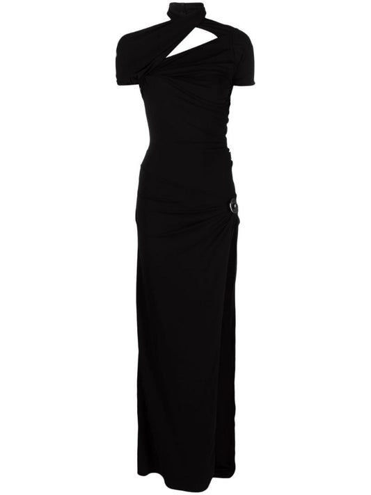 Black Cut-out Maxi Dress