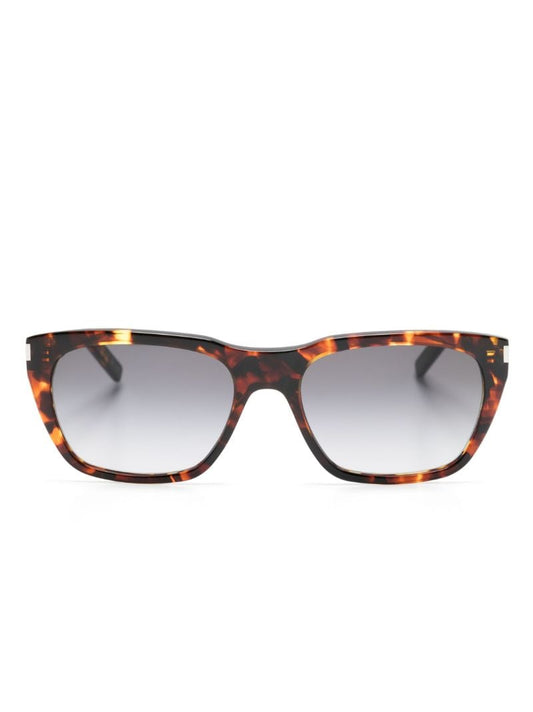 Brown Tortoiseshell Rectangle Sunglasses