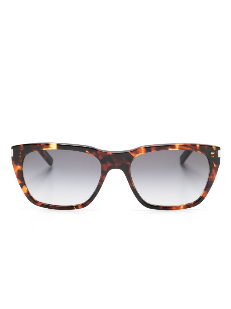 Brown Tortoiseshell Rectangle Sunglasses