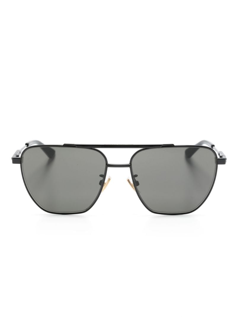 Black 1236s Geo Pilot Sunglasses