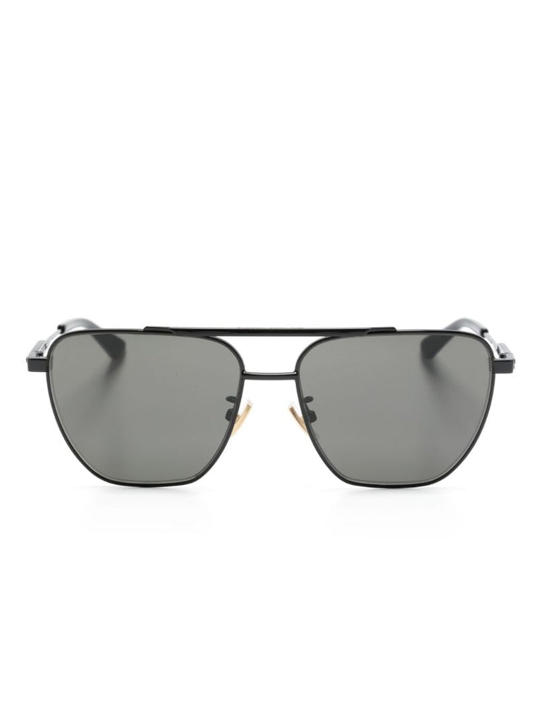 Black 1236s Geo Pilot Sunglasses