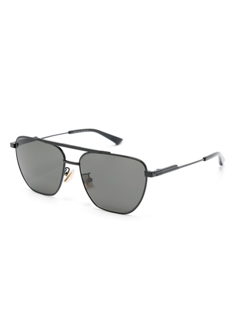 Black 1236s Geo Pilot Sunglasses