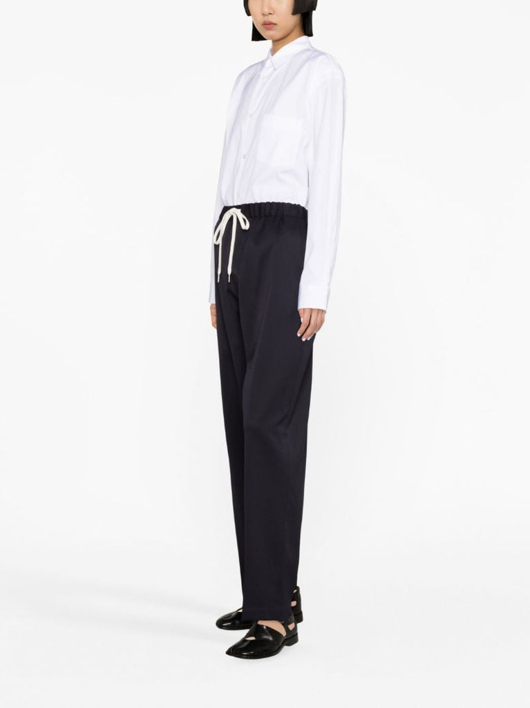 Blue Drawstring Track Pants