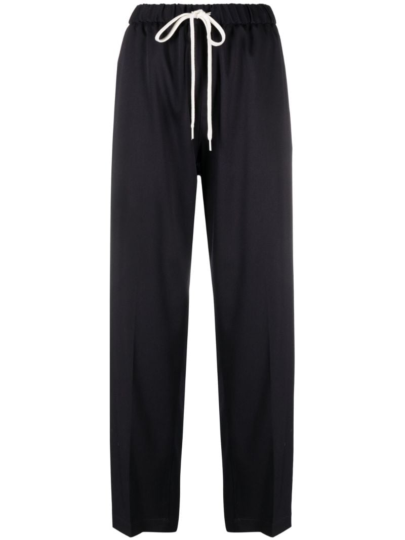 Blue Drawstring Track Pants