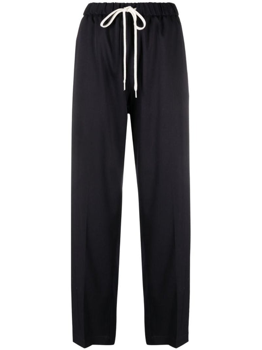 Blue Drawstring Track Pants