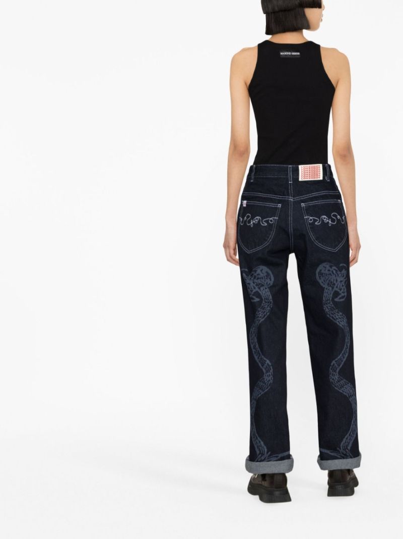 Blue Art Denim Jeans