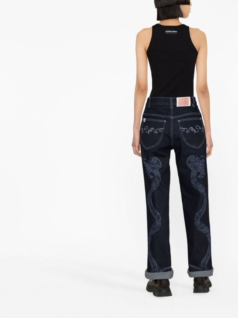 Blue Art Denim Jeans