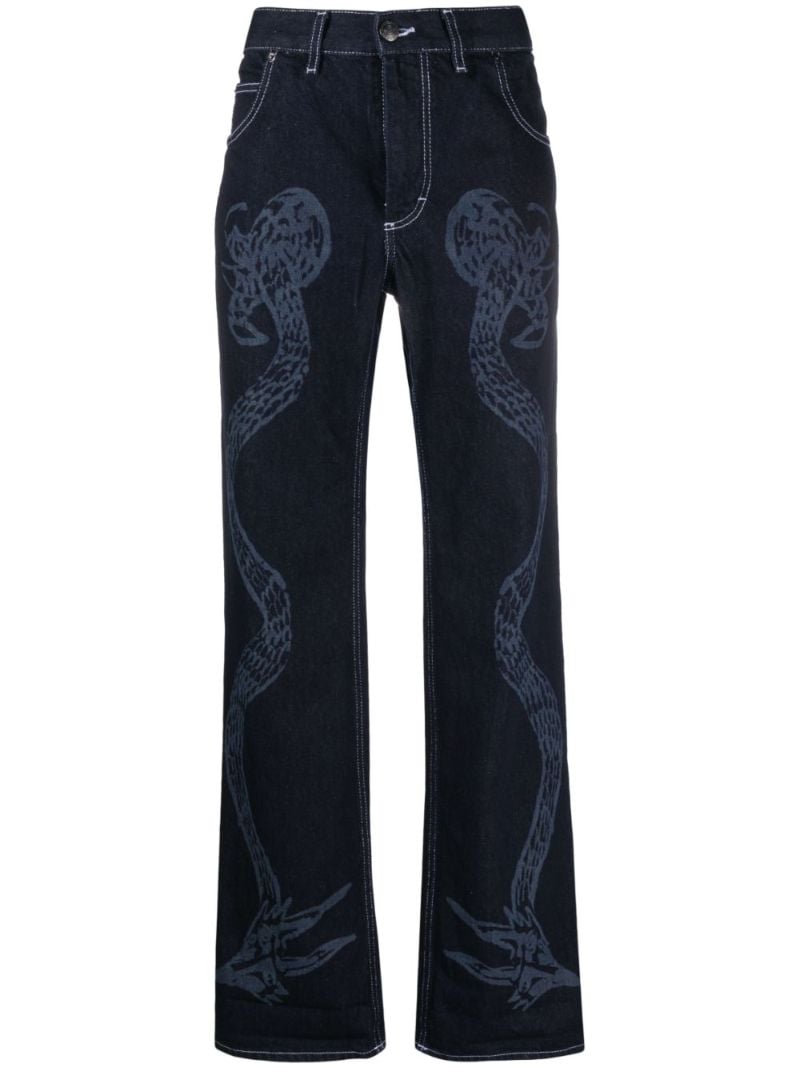 Blue Art Denim Jeans