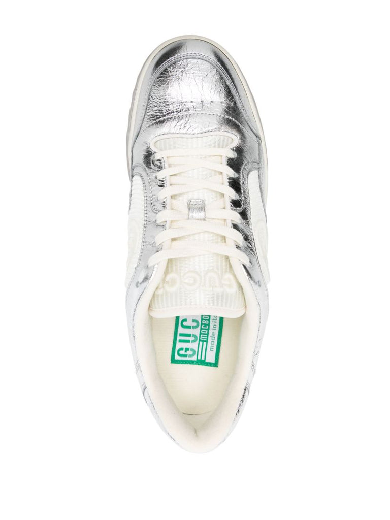 Silver-tone Mac80 Low-top Sneakers