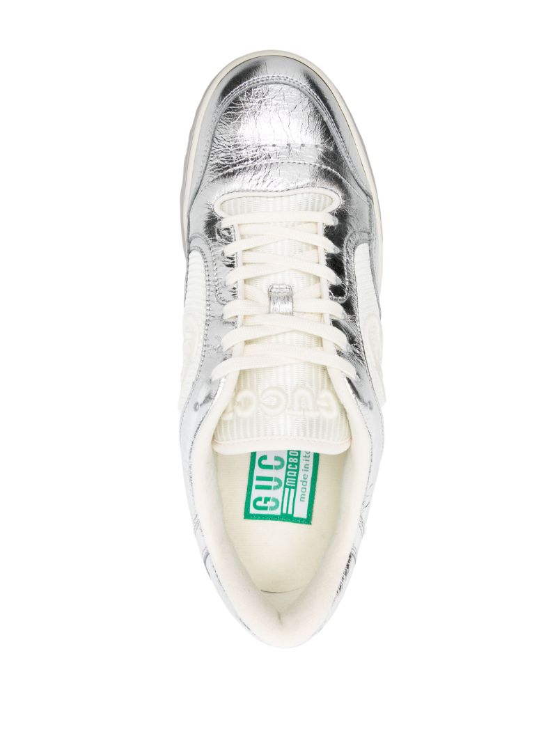 Silver-tone Mac80 Low-top Sneakers