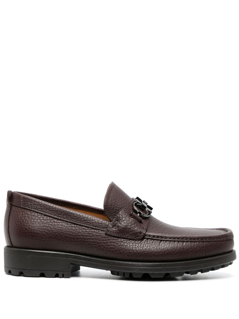 Brown David Leather Loafers