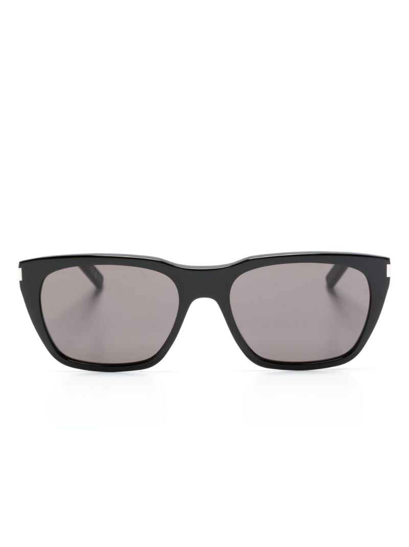 Black Sl 598 Rectangle Sunglasses