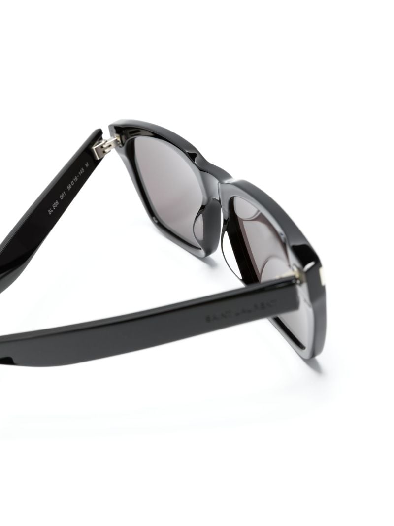 Black Sl 598 Rectangle Sunglasses