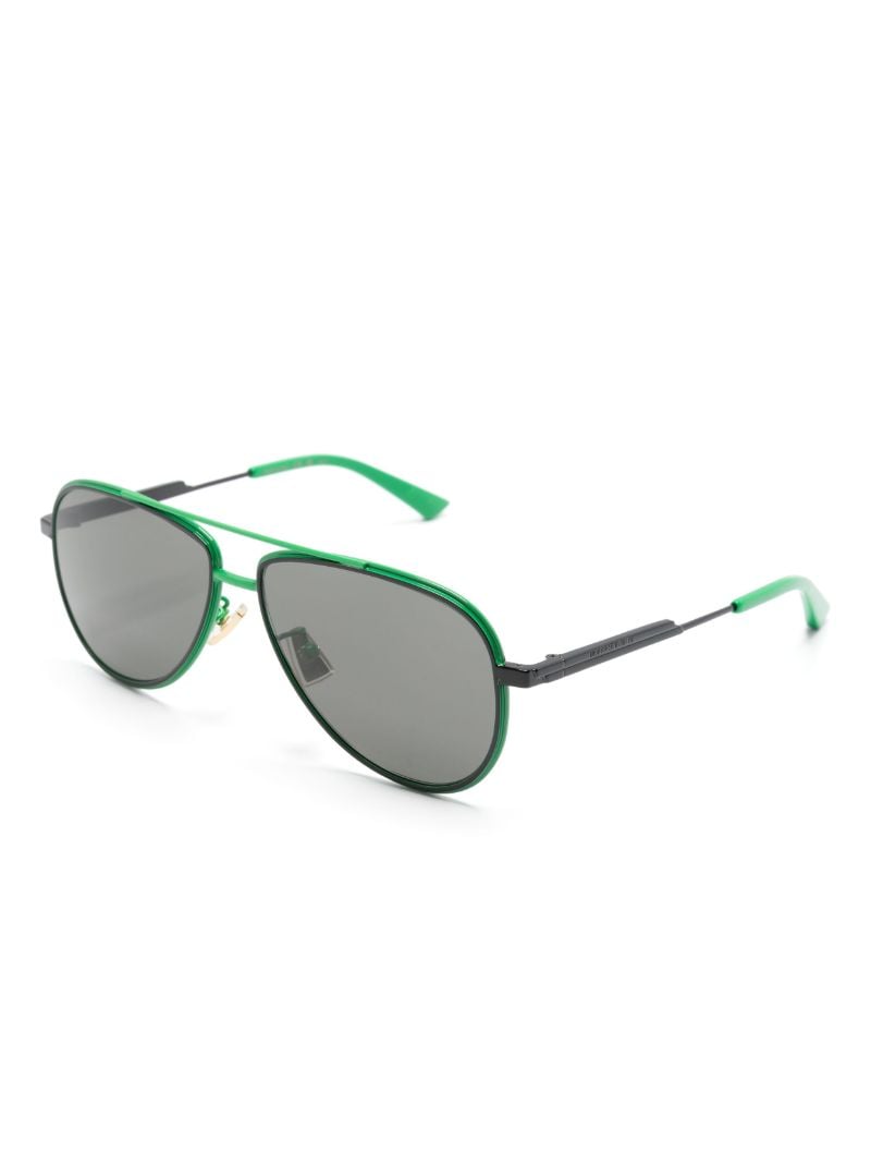 Green 1240s Pilot-style Sunglasses