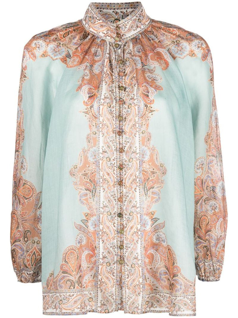 Green Devi Billow Cotton Shirt