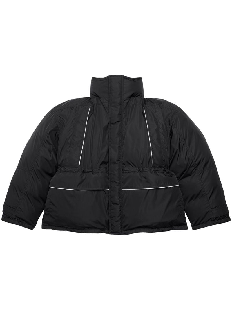 Black Logo-print Puffer Jacket