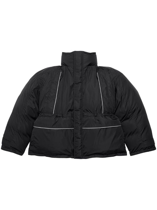 Black Logo-print Puffer Jacket