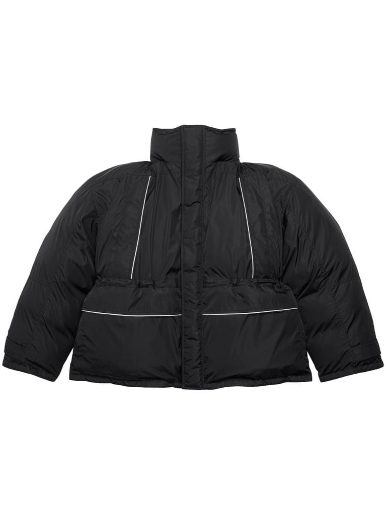 Black Logo-print Puffer Jacket
