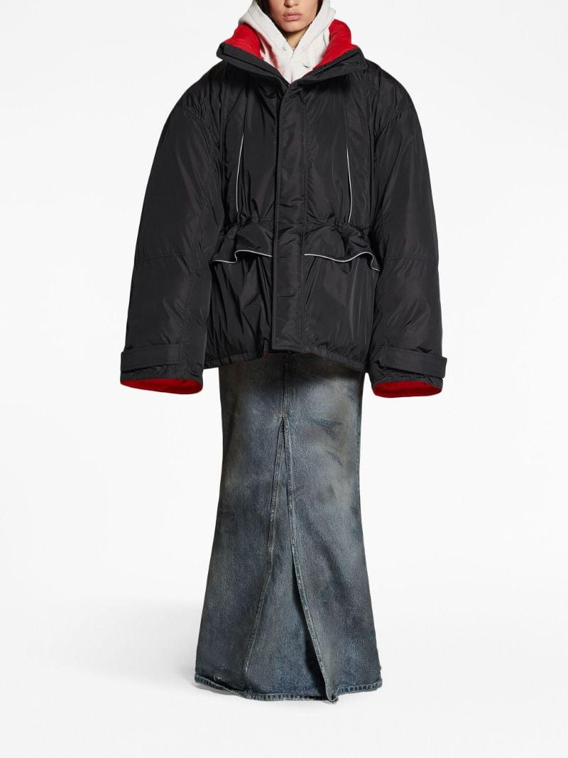 Black Logo-print Puffer Jacket