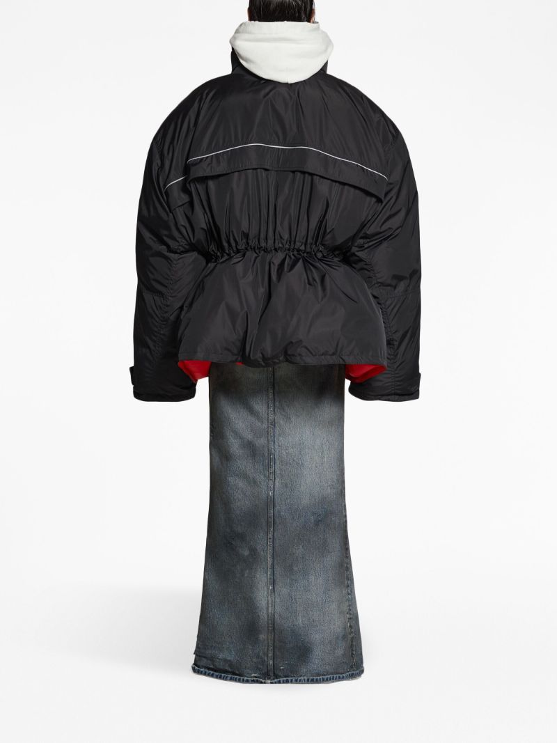 Black Logo-print Puffer Jacket