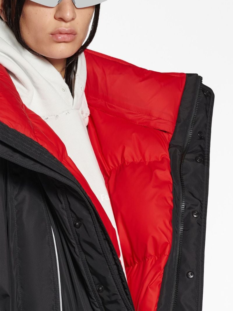 Black Logo-print Puffer Jacket