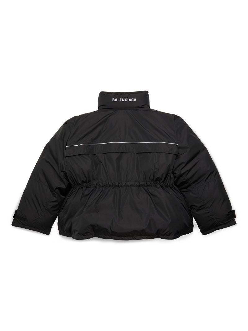 Black Logo-print Puffer Jacket
