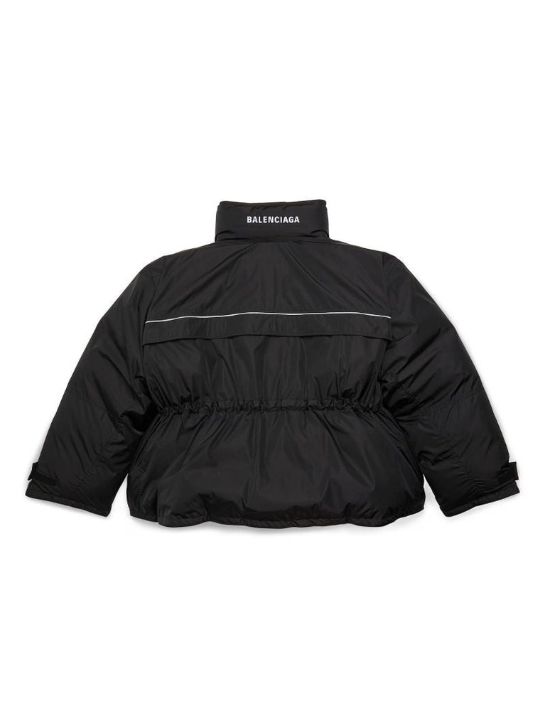 Black Logo-print Puffer Jacket