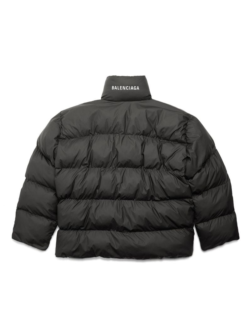 Black Logo-print Padded Jacket