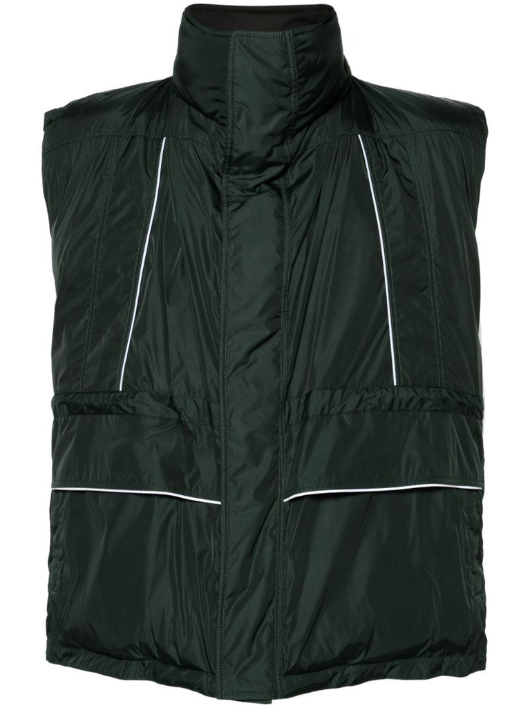 Green Logo-print Puffer Vest