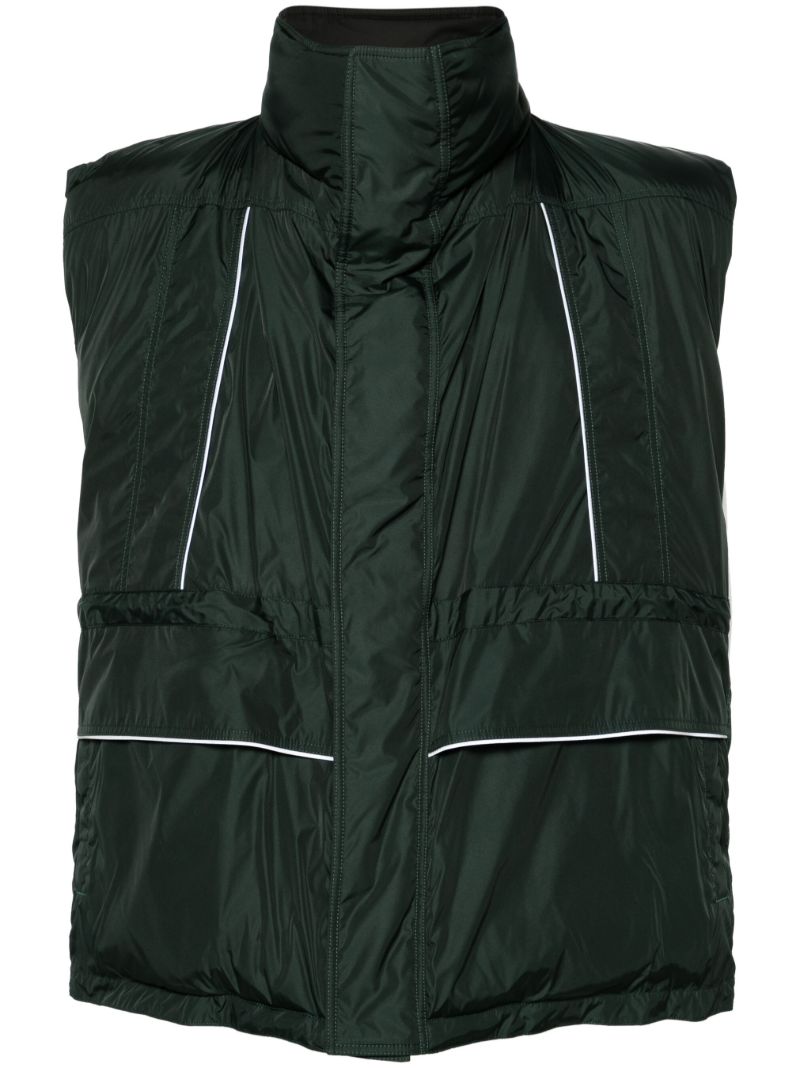 Green Logo-print Puffer Vest