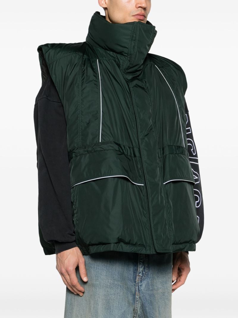 Green Logo-print Puffer Vest