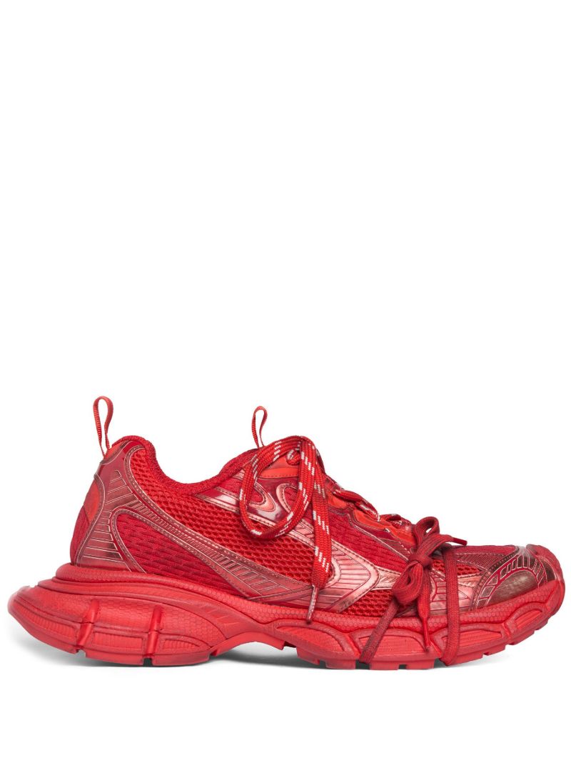 Red 3xl Panelled Sneakers