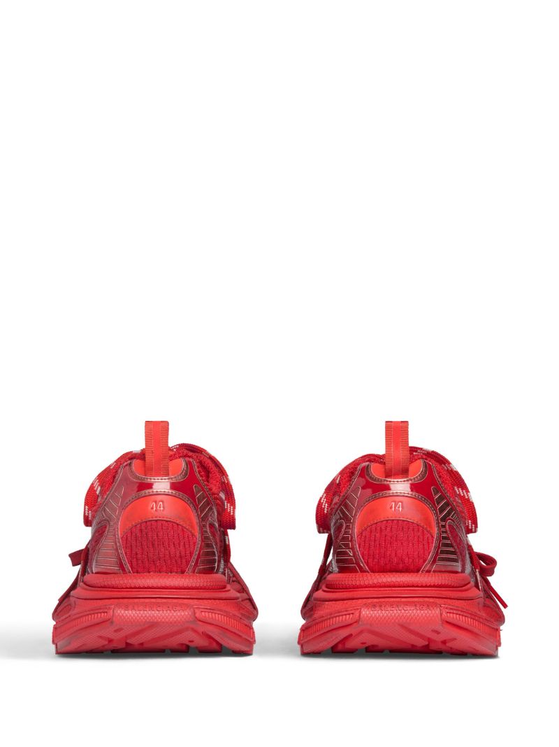 Red 3xl Panelled Sneakers