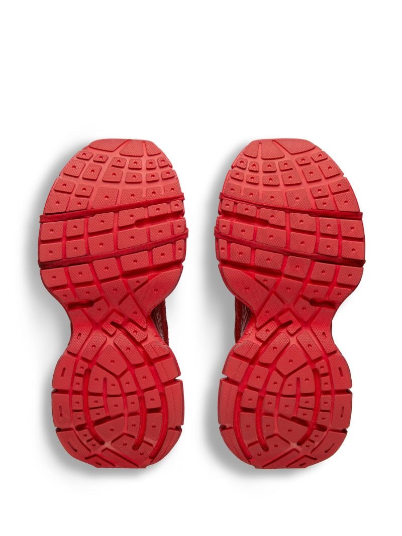 Red 3xl Panelled Sneakers
